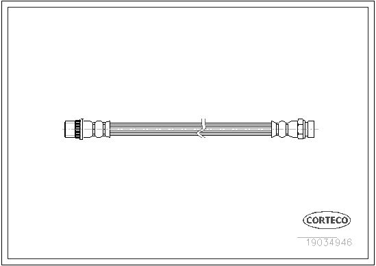 Brake Hose CORTECO 19034946