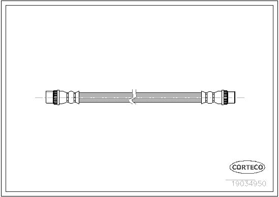 Brake Hose CORTECO 19034950