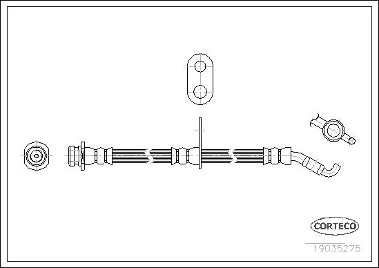 Stabdžių žarnelė CORTECO 19035275