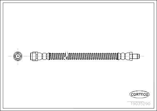 Brake Hose CORTECO 19035290