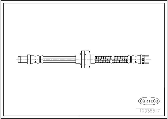 Brake Hose CORTECO 19035817