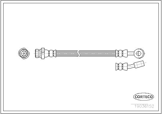 Гальмівний шланг CORTECO 19036152
