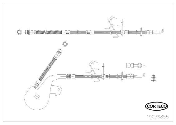 Гальмівний шланг CORTECO 19036855