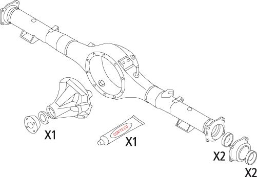 Gasket Set, differential CORTECO 19536183