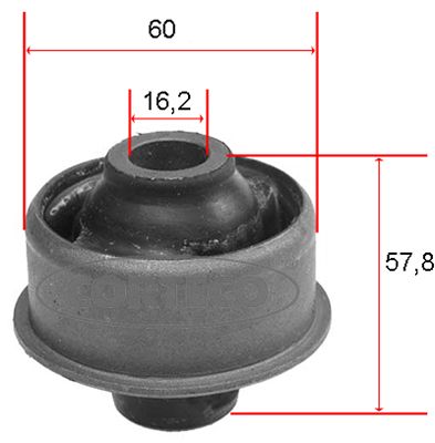 Mounting, control/trailing arm CORTECO 21652805