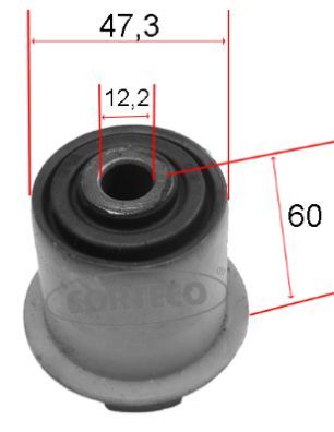 Mounting, control/trailing arm CORTECO 21652928