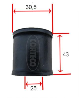 Skersinio stabilizatoriaus įvorė CORTECO 49405655