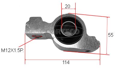 Mounting, control/trailing arm CORTECO 80000089