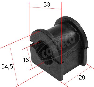 Skersinio stabilizatoriaus įvorė CORTECO 80000450