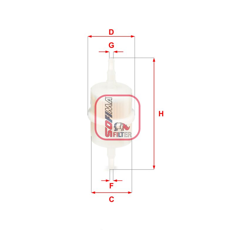 Kuro filtras SOFIMA S 1012 B