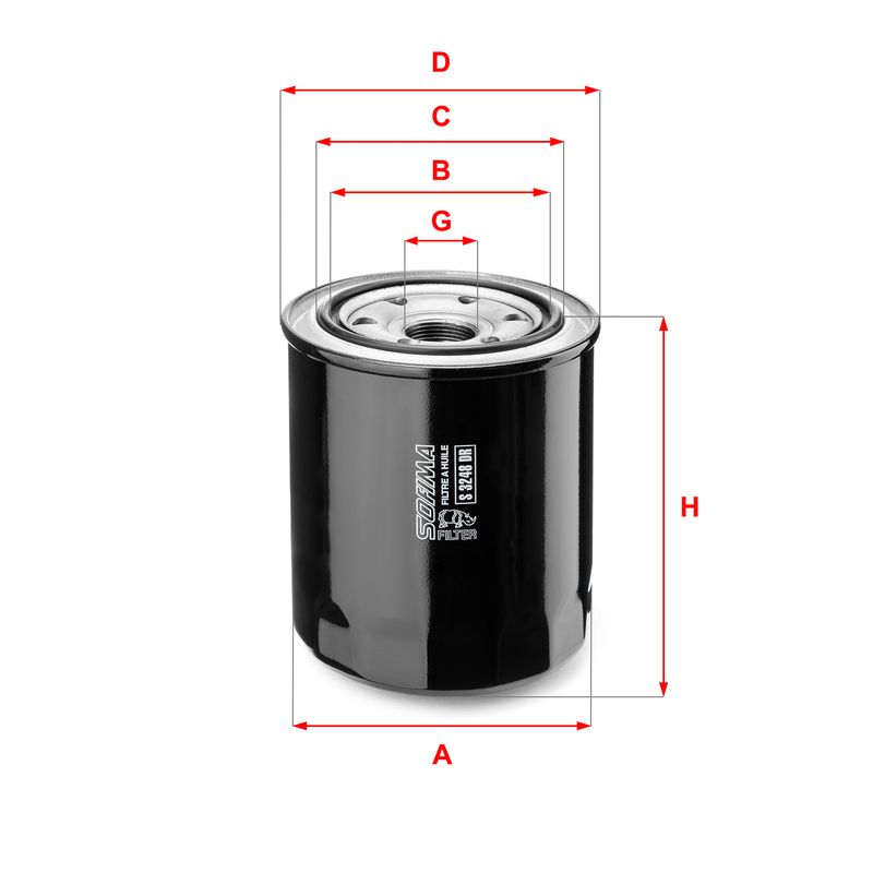 Oil Filter SOFIMA S 3248 DR