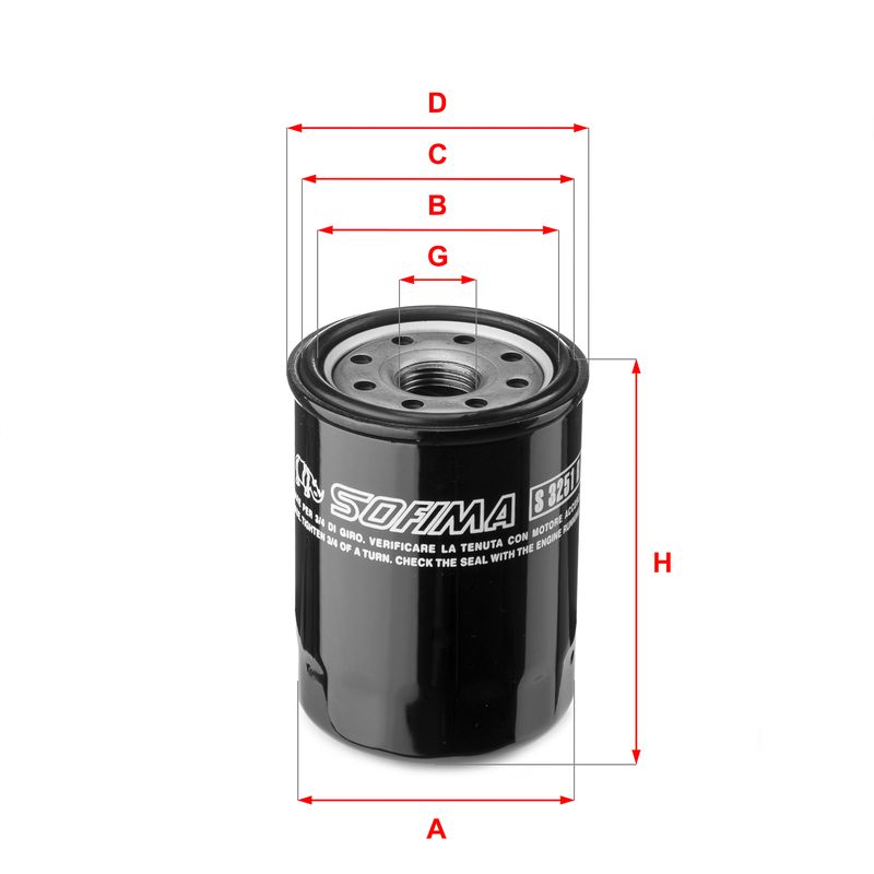 Oil Filter SOFIMA S 3251 R