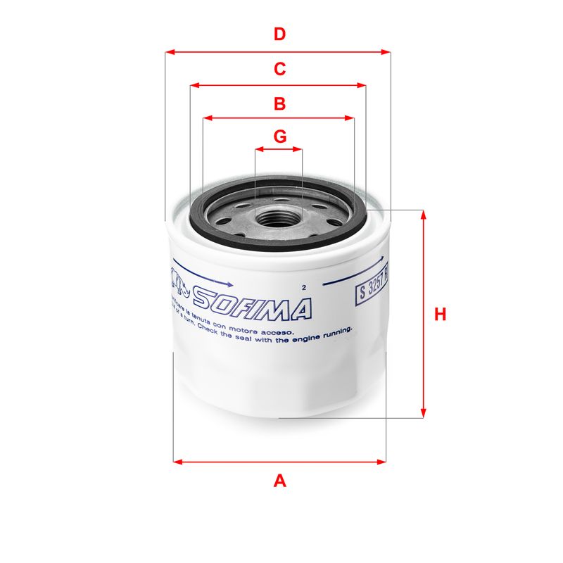 Oil Filter SOFIMA S 3257 R