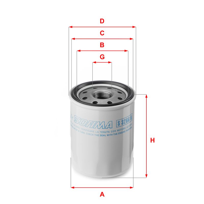 Oil Filter SOFIMA S 3266 R