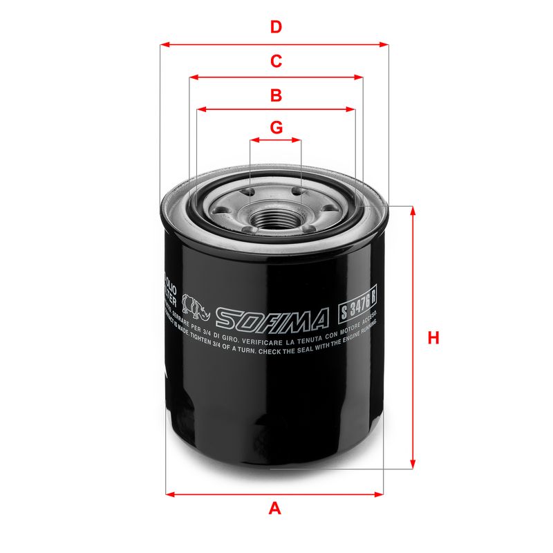 Oil Filter SOFIMA S 3476 R