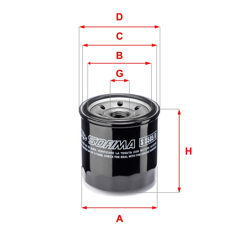 Oil Filter SOFIMA S 3585 R