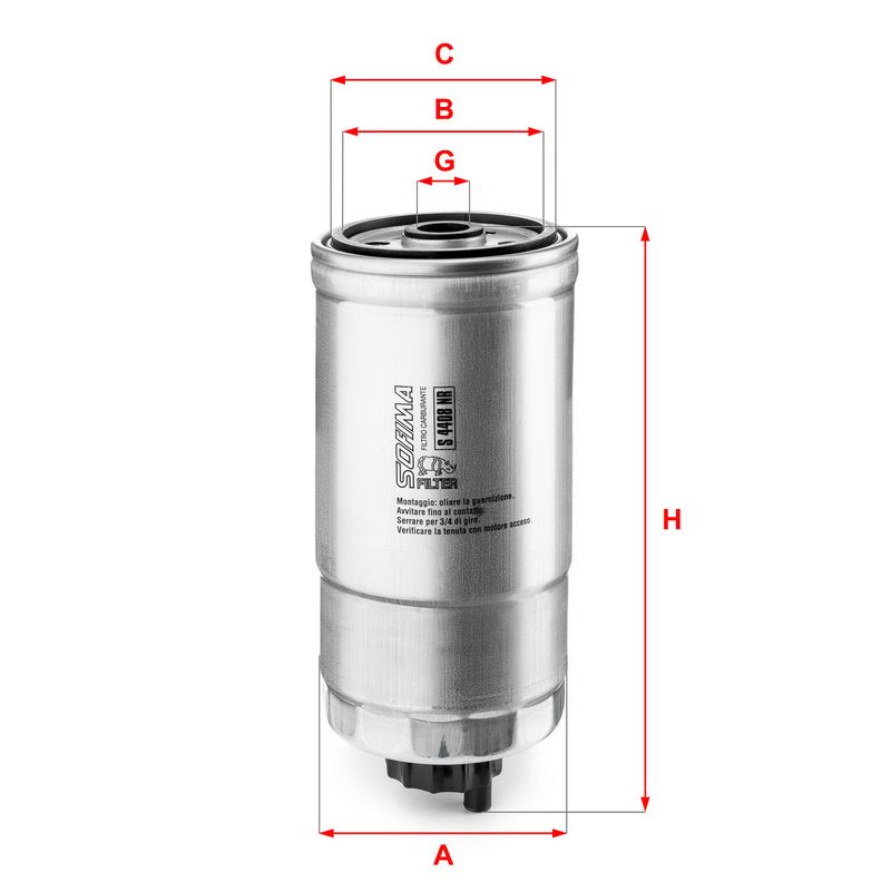 Fuel Filter SOFIMA S 4408 NR