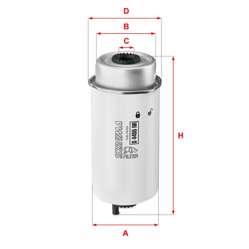 Fuel Filter SOFIMA S 4455 NR