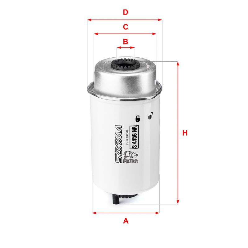 Fuel Filter SOFIMA S 4456 NR