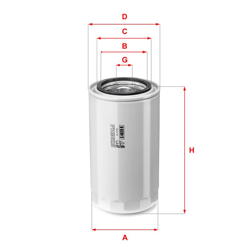 Alyvos filtras SOFIMA S 4820 R