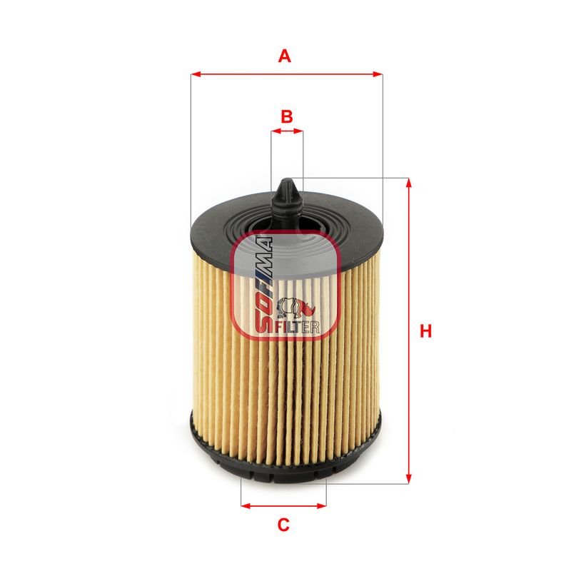 Alyvos filtras SOFIMA S 5024 PE