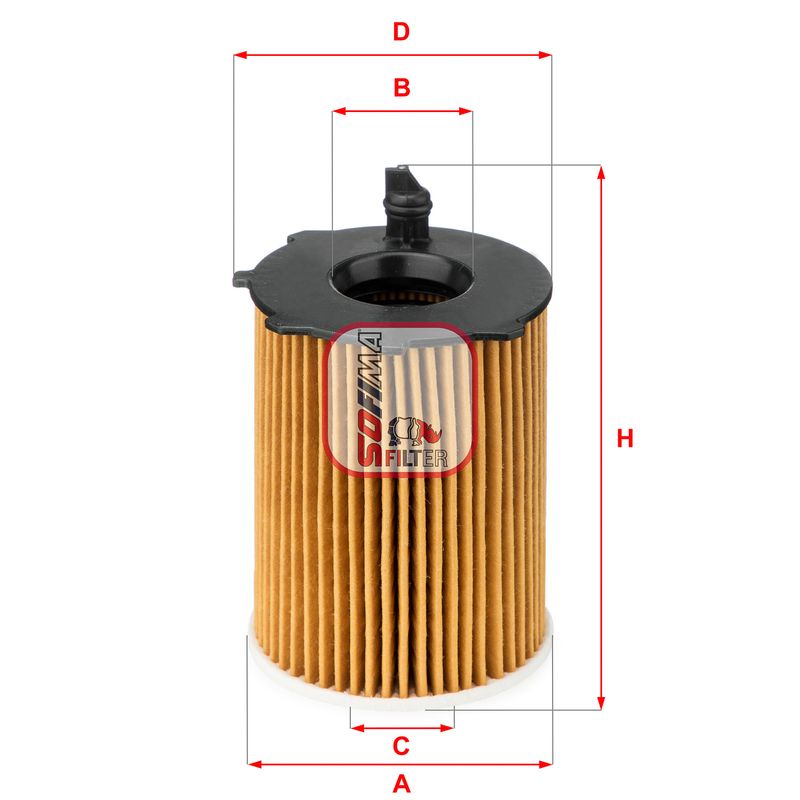 Alyvos filtras SOFIMA S 5037 PE