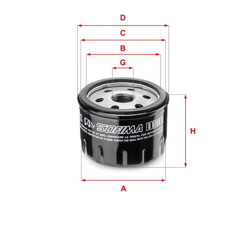 Oil Filter SOFIMA S 5100 R