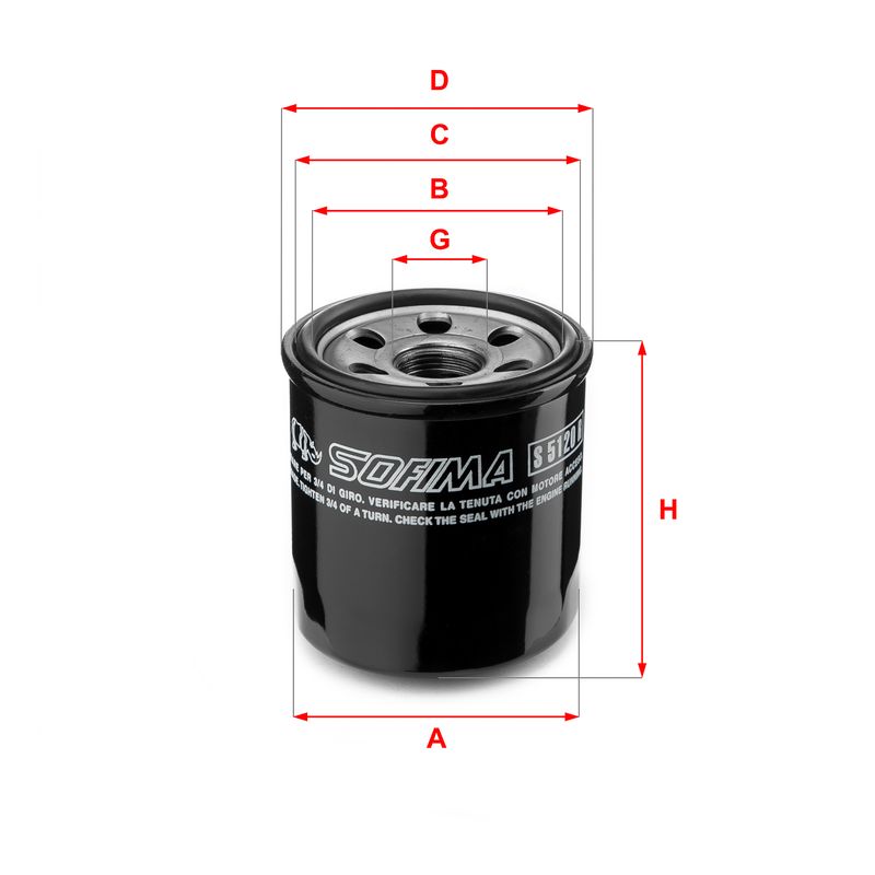 Oil Filter SOFIMA S 5120 R