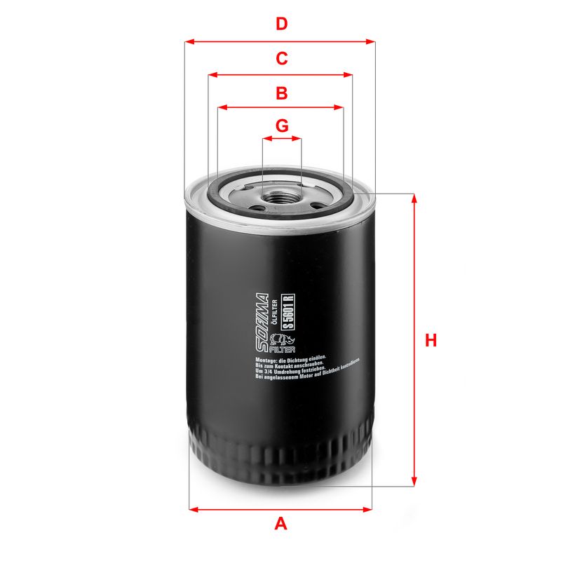 Oil Filter SOFIMA S 5601 R