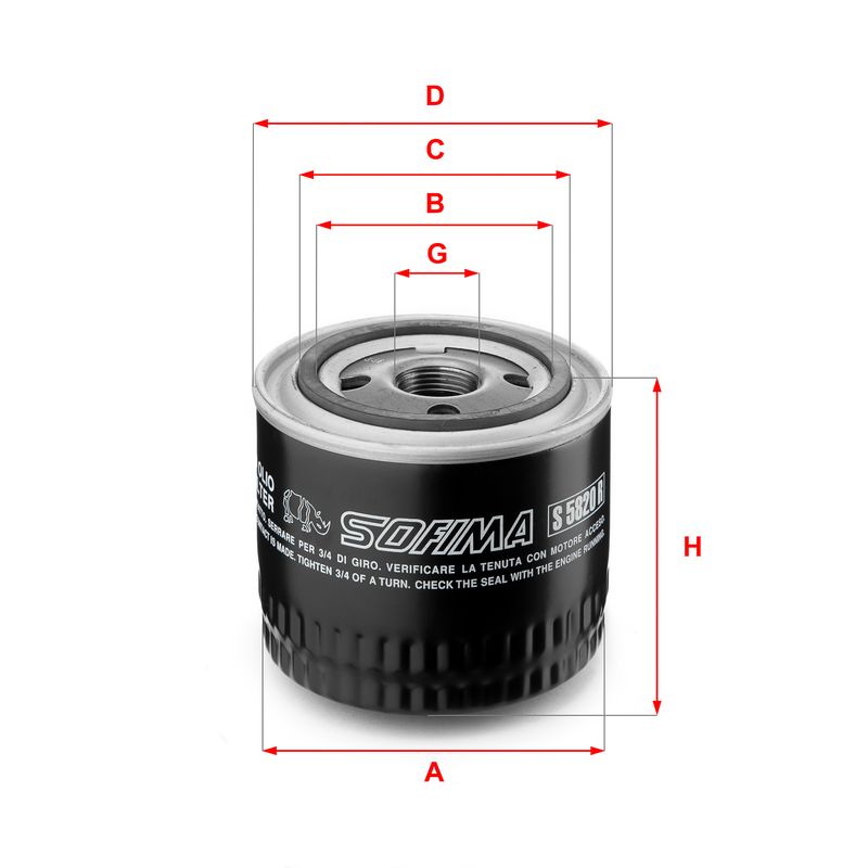 Oil Filter SOFIMA S 5820 R