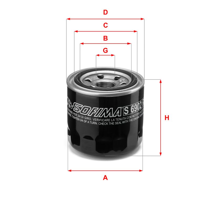 Oil Filter SOFIMA S 6902 R