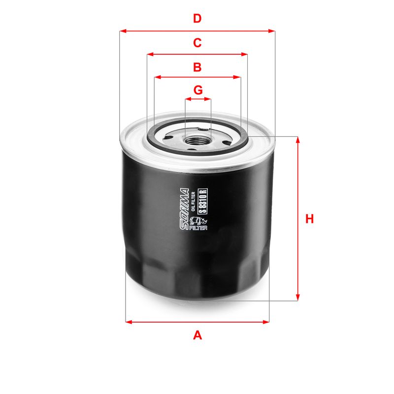 Alyvos filtras SOFIMA S 8310 R