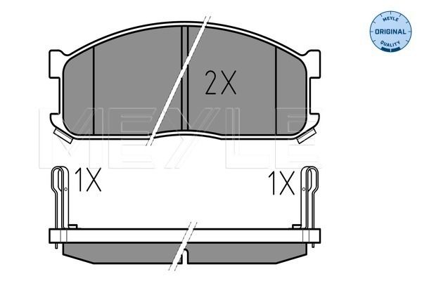 Brake Pad Set, disc brake MEYLE 025 200 0215/W