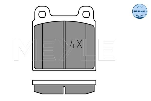 Brake Pad Set, disc brake MEYLE 025 200 1115