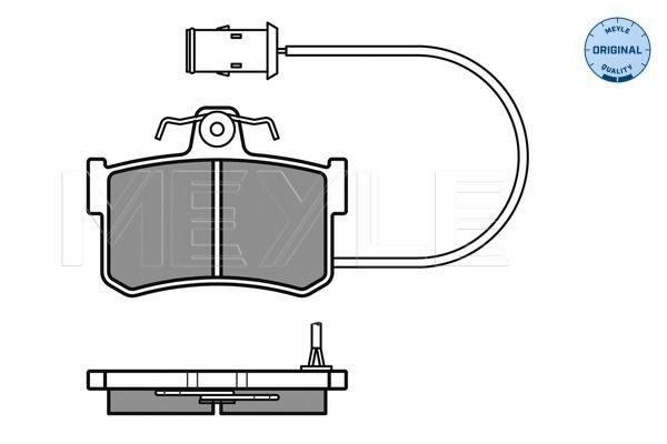 Brake Pad Set, disc brake MEYLE 025 200 8714/W