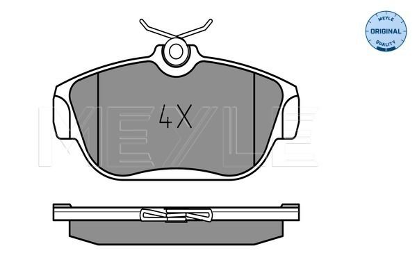 Brake Pad Set, disc brake MEYLE 025 201 6418