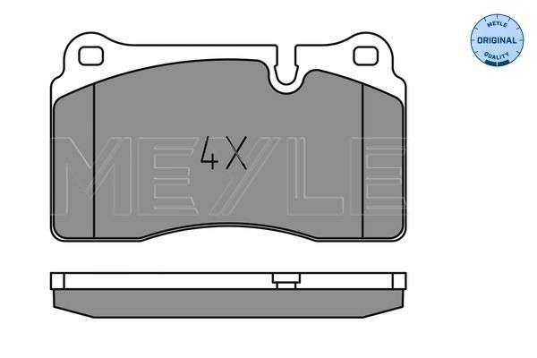 Brake Pad Set, disc brake MEYLE 025 202 1717