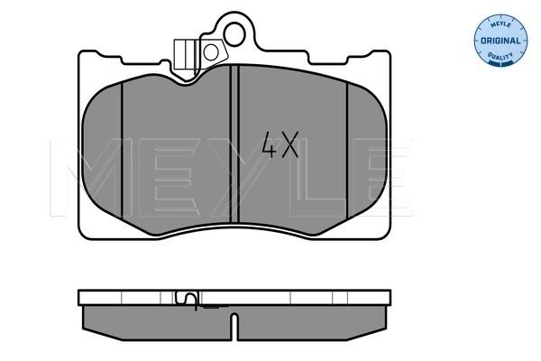 Brake Pad Set, disc brake MEYLE 025 203 2517/W