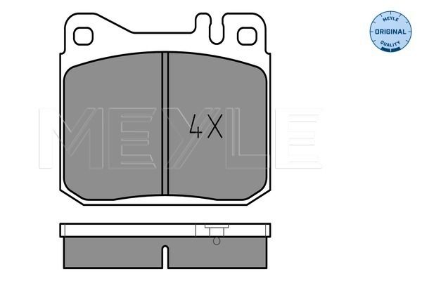 Brake Pad Set, disc brake MEYLE 025 203 4117