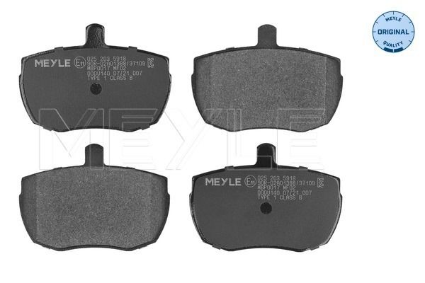 Brake Pad Set, disc brake MEYLE 025 203 5918