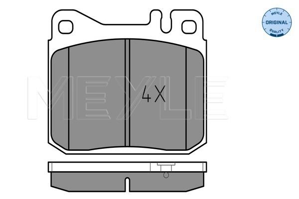 Brake Pad Set, disc brake MEYLE 025 203 9215
