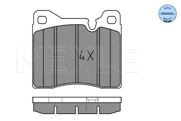 Brake Pad Set, disc brake MEYLE 025 204 3715