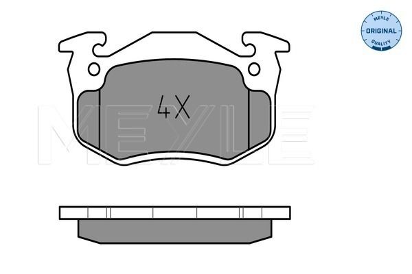 Brake Pad Set, disc brake MEYLE 025 206 3415