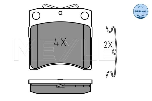 Brake Pad Set, disc brake MEYLE 025 206 5217