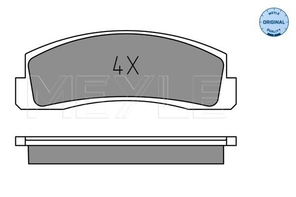 Brake Pad Set, disc brake MEYLE 025 206 6016