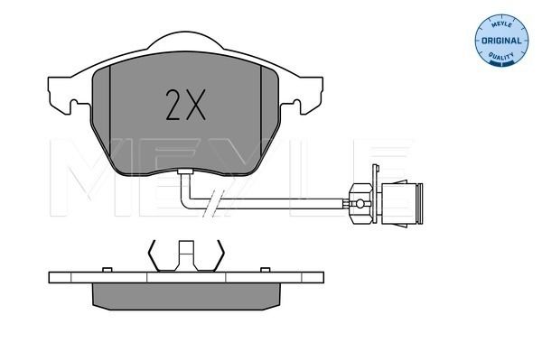 Brake Pad Set, disc brake MEYLE 025 206 7619/W