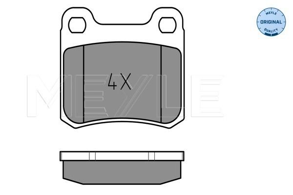 Brake Pad Set, disc brake MEYLE 025 206 8713