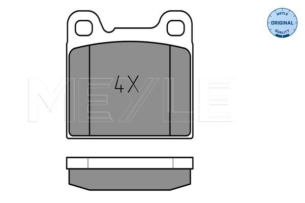 Brake Pad Set, disc brake MEYLE 025 207 5514