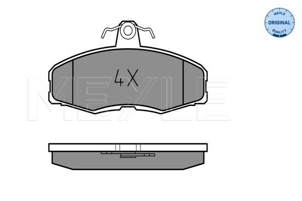 Brake Pad Set, disc brake MEYLE 025 208 6117