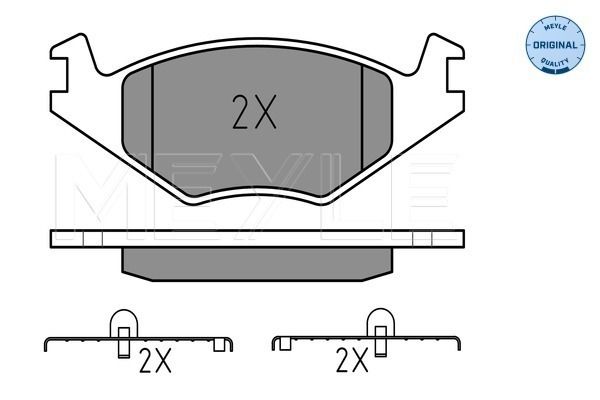 Brake Pad Set, disc brake MEYLE 025 208 8715